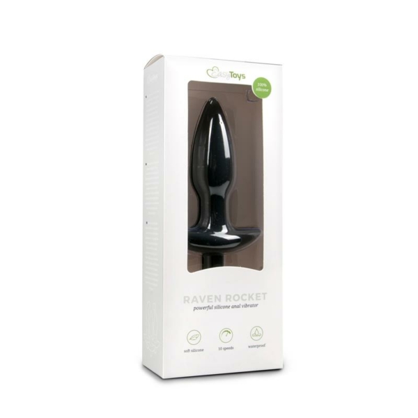 10 Function Vibrating Buttplug Black - immagine 4