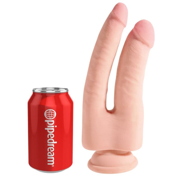 3D Triple Density and Double Penetration Dildo Plus 9.5 Flesh - immagine 3