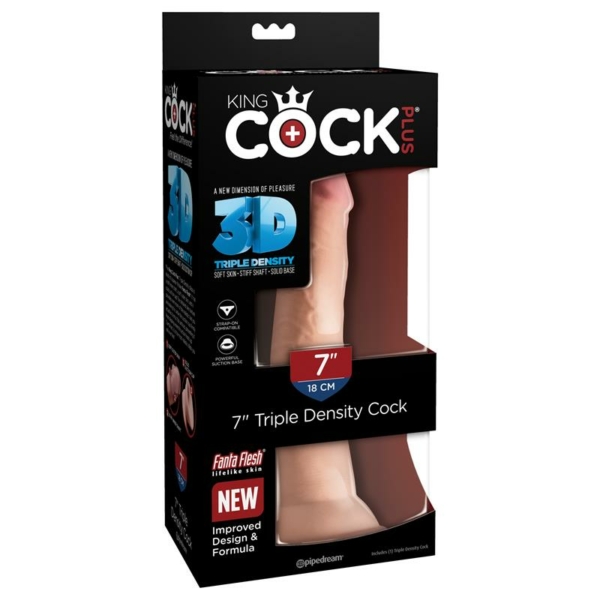3D Triple Density Dildo Plus 7 Flesh - immagine 7