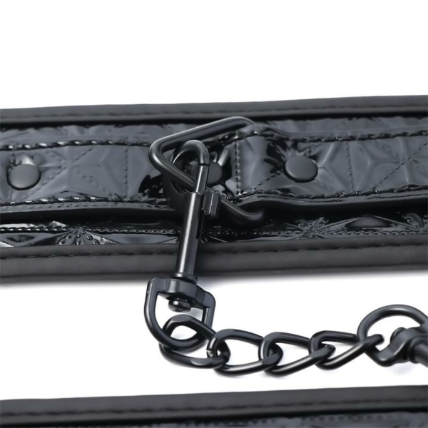 Adjustable Ankle Cuffs Sapphire Vegan Leather - immagine 6