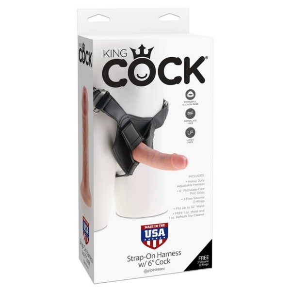 Adjustable Strap-On with Dildo 6 - Flesh - immagine 2
