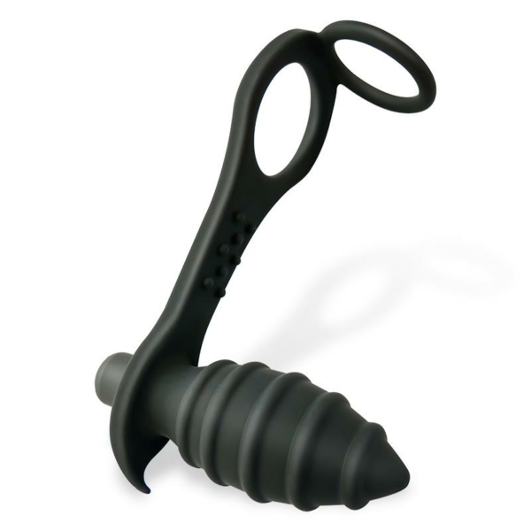 Aksten Vibrating Anal Plug with Penis Ring - immagine 2