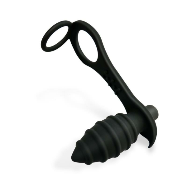 Aksten Vibrating Anal Plug with Penis Ring - immagine 3