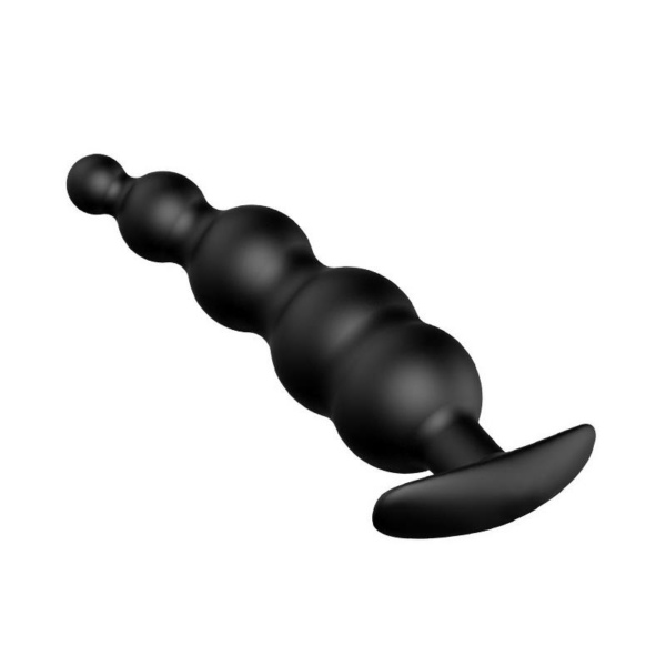 Anal Bubble Plug Black Silicone - immagine 3