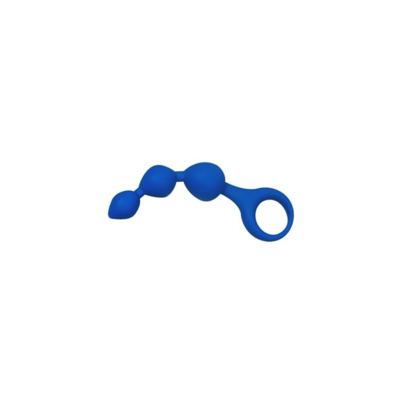 Anal Chain Triball Silicone Blue - immagine 2