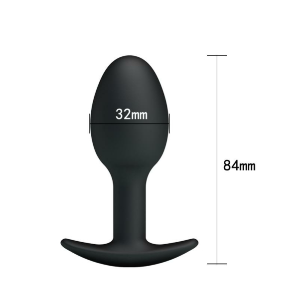 Anal Plug Black with Ball - immagine 6