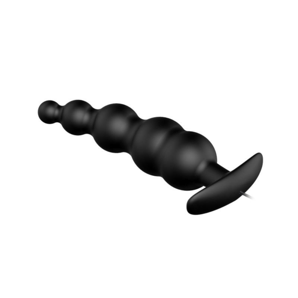 Anal Plug Bubbles Vibrator Black withRemote Control - immagine 3