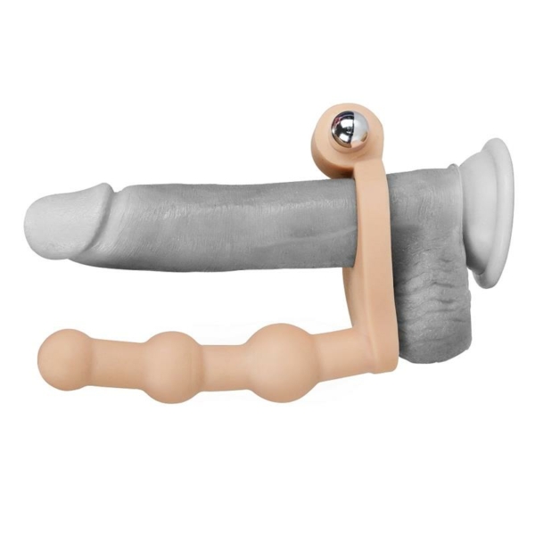 Anal Stimulator The Ultra Soft Bead 6 with Vibration Flesh - immagine 5