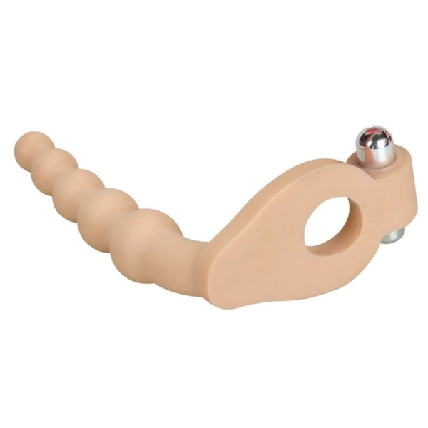 Anal Stimulator The Ultra Soft Bead 6.5 with Vibration Flesh - immagine 2