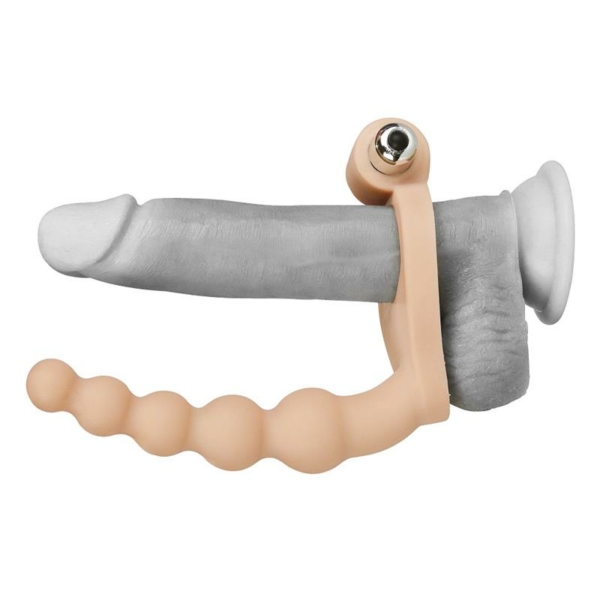 Anal Stimulator The Ultra Soft Bead 6.5 with Vibration Flesh - immagine 5