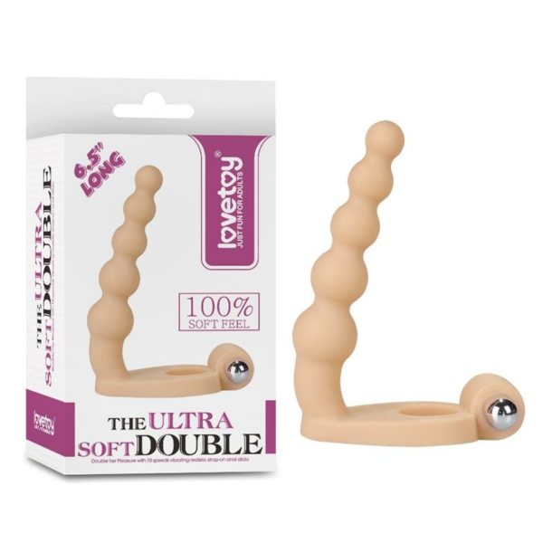 Anal Stimulator The Ultra Soft Bead 6.5 with Vibration Flesh - immagine 7