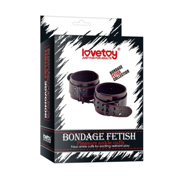 Ankle Cuffs Bondage Black - immagine 7