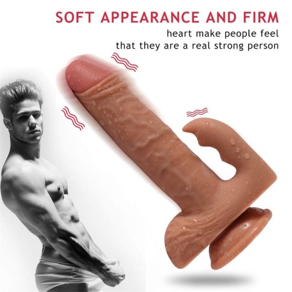 Austin Dildo with 20 Modes of Vibration and Clitoris Stimulator - immagine 3