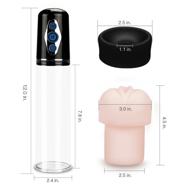 Automatic Penis Pump Maximizer Worx Elite USB Vagina - immagine 4