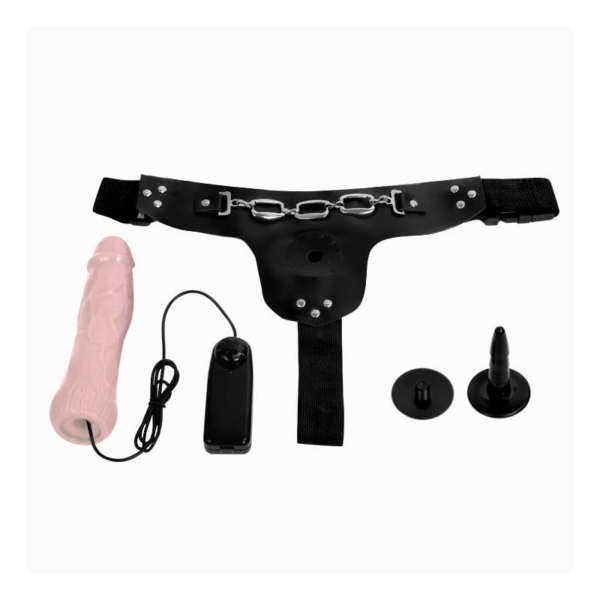 Baile Strap-On Vibrating Dildo Flesh 18.5 cm - immagine 4