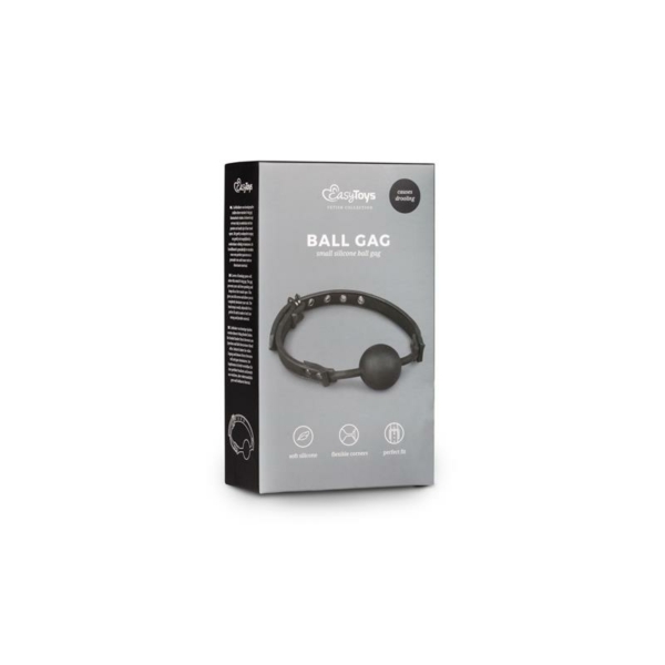 Ball Gag  Silicone Black - immagine 4