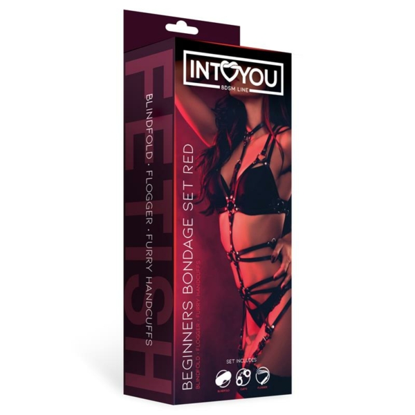 Beginners Bondage Set 3 Pieces Red - immagine 2
