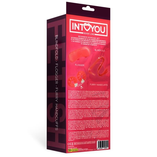 Beginners Bondage Set 3 Pieces Red - immagine 3