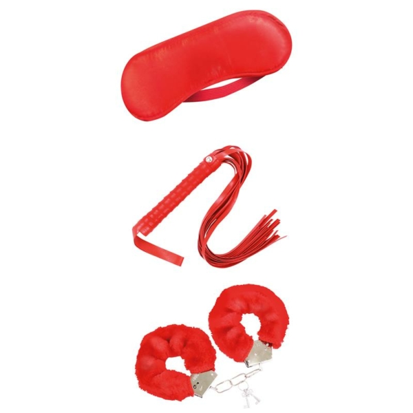 Beginners Bondage Set 3 Pieces Red - immagine 4