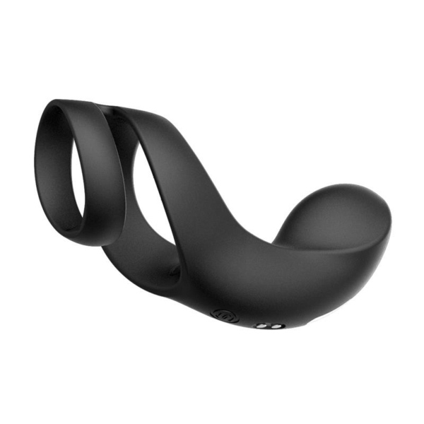 Benedict Double Ring and Perineum Stimulator Black - immagine 5