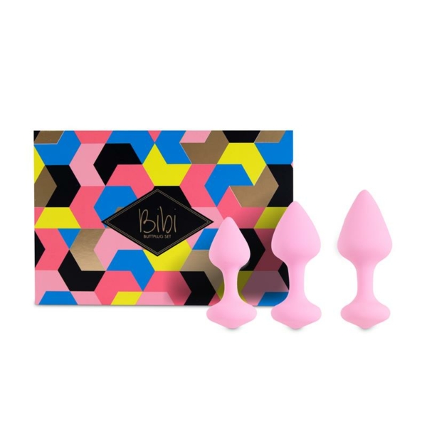Bibi Set of 3 Butt Plug Pink - immagine 2