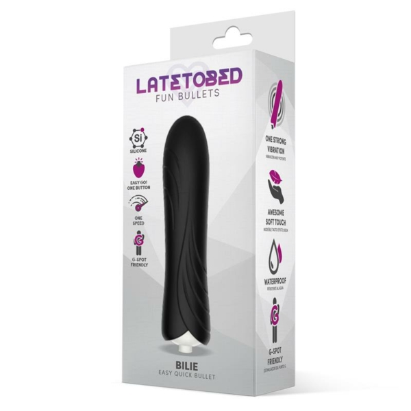 Bilie Easy Quick Vibrating Bullet Silicone Black - immagine 2