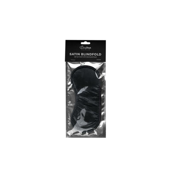Black Satin Eye Mask - immagine 2