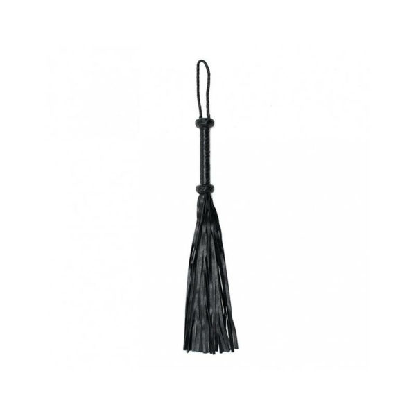 Braided Flogger Leather Black - immagine 2