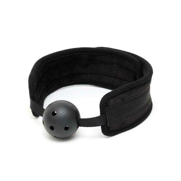 Breathable Gag Ball Black - immagine 2