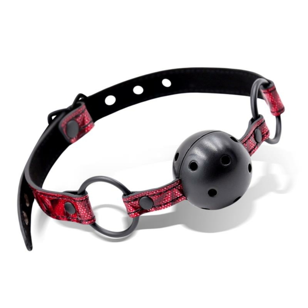 Breathable Gag Ball Diamond Vegan Leather - immagine 2