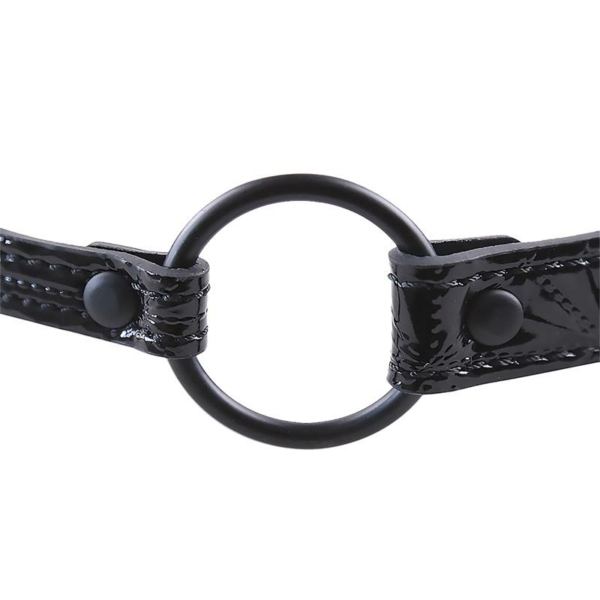 Breathable Gag Ball Sapphire Vegan Leather - immagine 6