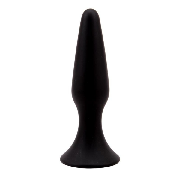 Butt Plug 12.5 x 3.1 cm Silicone Black - immagine 2