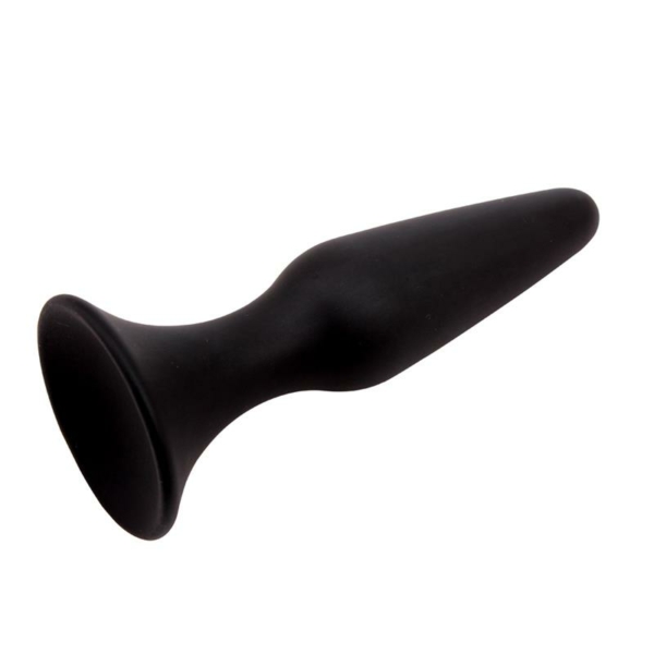 Butt Plug 12.5 x 3.1 cm Silicone Black - immagine 3