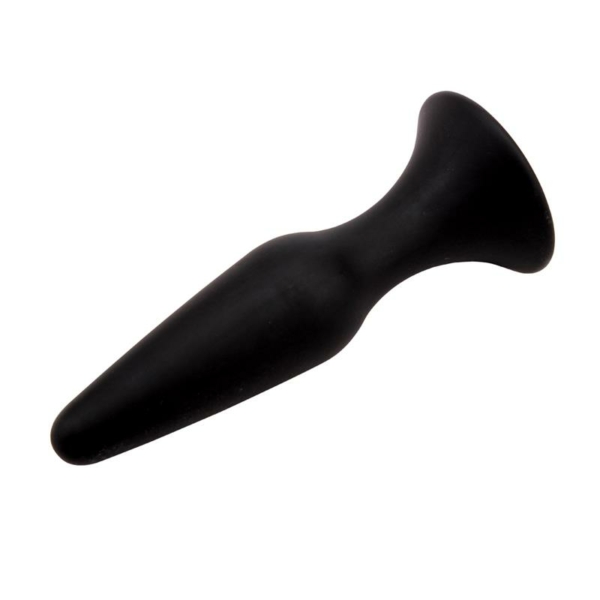 Butt Plug 12.5 x 3.1 cm Silicone Black - immagine 4