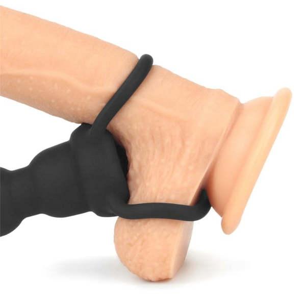 Butt Plug Double Prober with Vibration Black - immagine 6