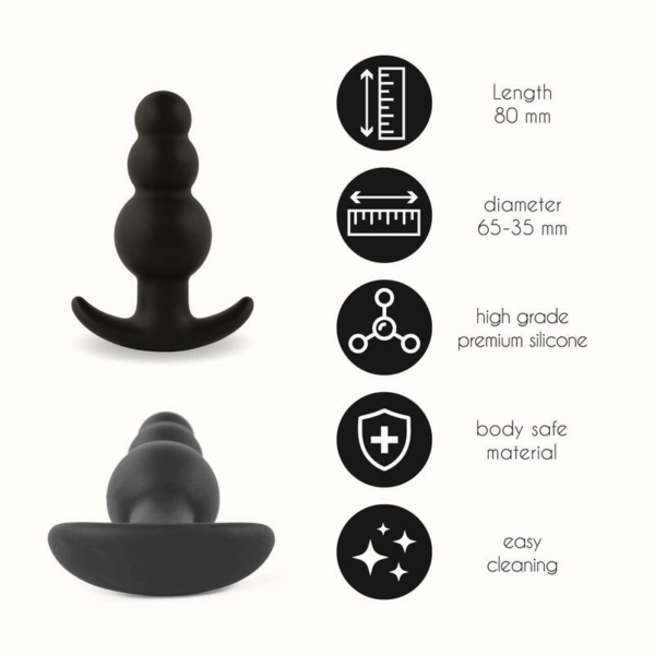 Butt Plug Nr. 1 Black - immagine 3