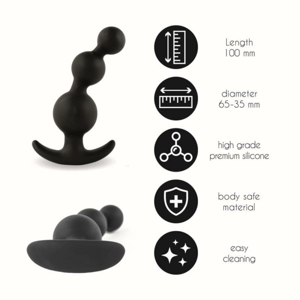 Butt Plug Nr. 4 Black - immagine 3