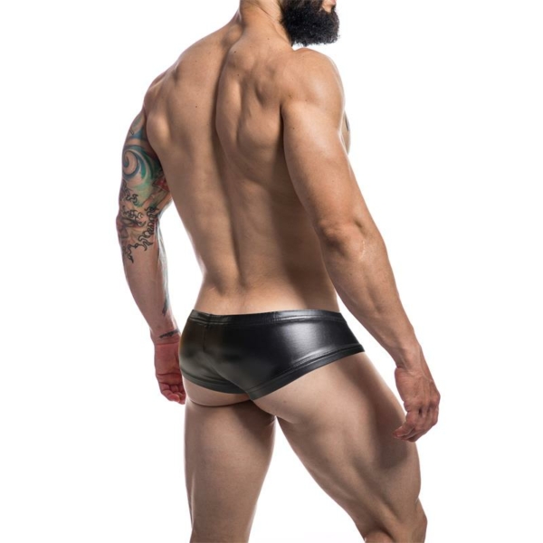 C4M Booty Shorts Leatherette Black - immagine 2