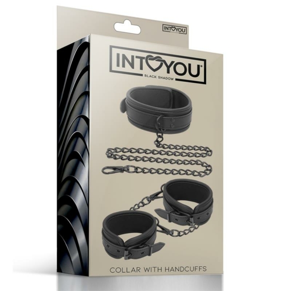 Collar and Hand Cuffs Set Vegan Leather - immagine 6