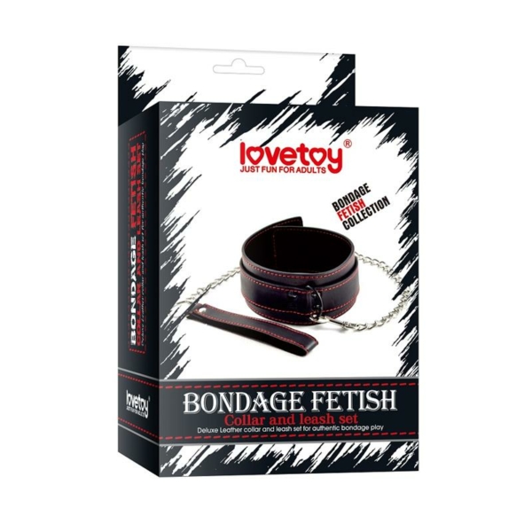Collar and Leash Bondage Black - immagine 7
