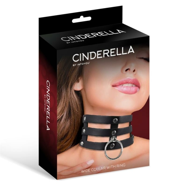 Collar Wide with Ring Vegan Leather One Size - immagine 2