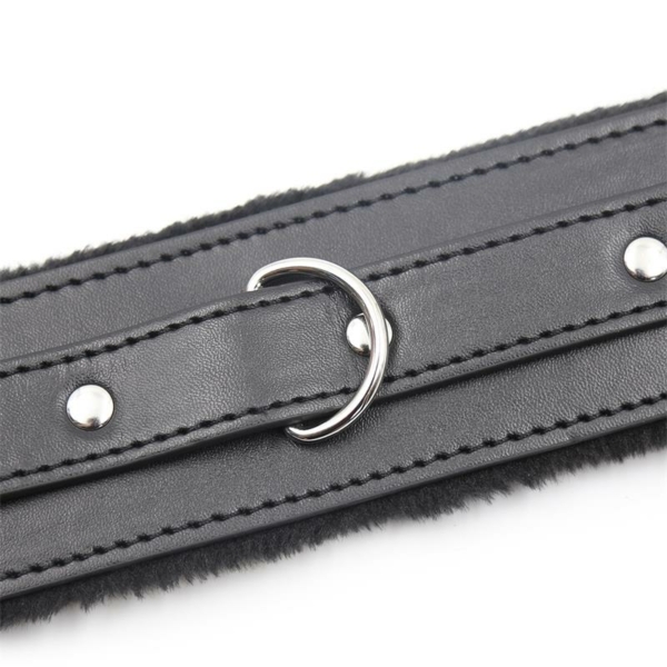 Collar With Metal Leash Black - immagine 3