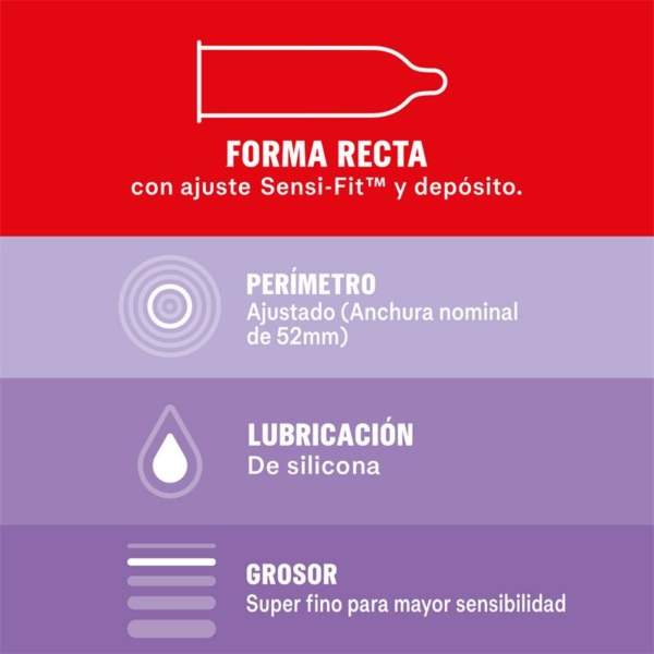 Condoms Sensitivo Contacto Total 6 Units - immagine 2
