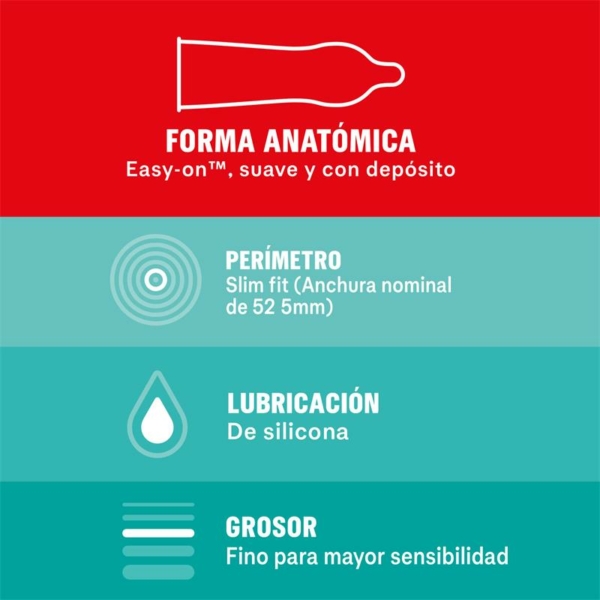 Condoms Sensitivo Slim Fit 10 Units - immagine 2