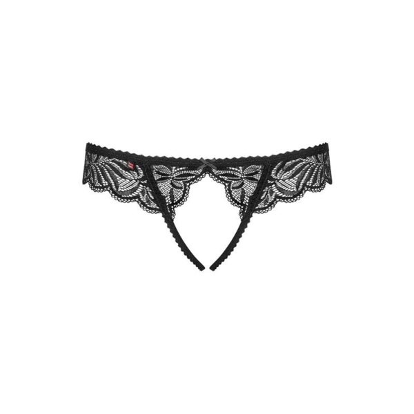 Contica Crotchless Panties Black - immagine 6