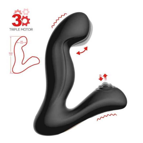 Convo Prostate Massager with Tapping and Finger Wiggle Function - immagine 3
