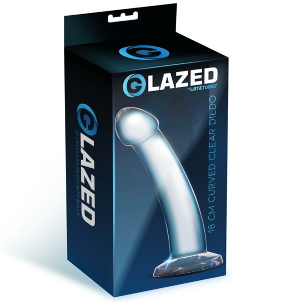 Curved Dildo Crystal Material 18 cm - immagine 2