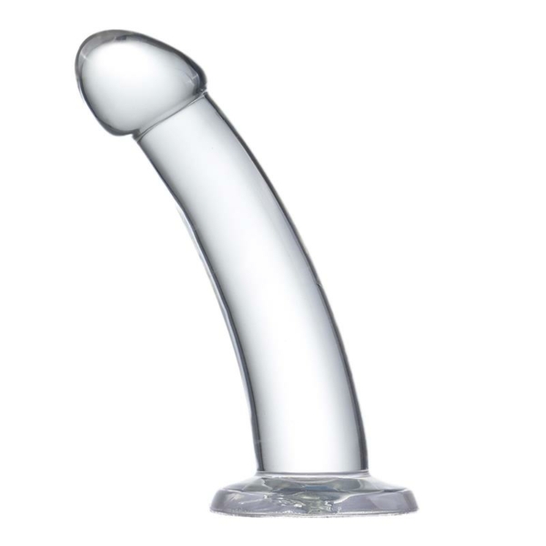 Curved Dildo Crystal Material 18 cm - immagine 4
