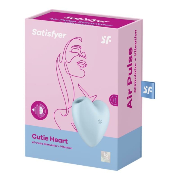 Cutie Heart Clitoris Sucker and Vibe Blue - immagine 7