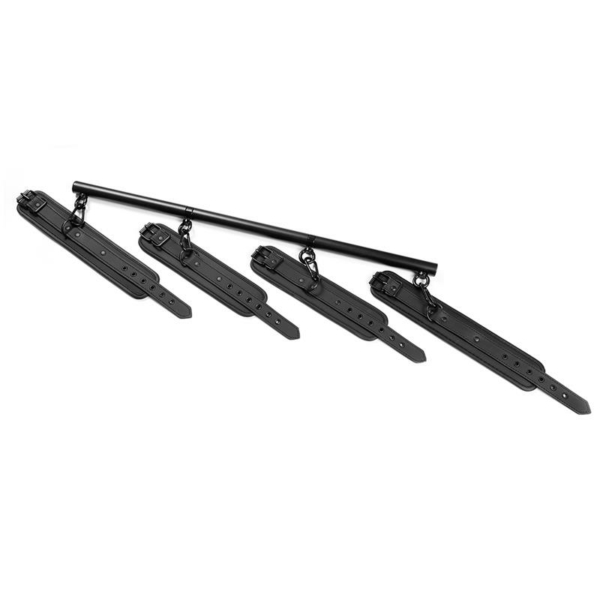 Detachable Rigid Spreader Bar and 4 Detachable Neoprene and Vegan Leather Cuffs - immagine 4